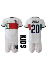 Fotbalové Dres Portugalsko Joao Cancelo #20 Dětské Venkovní Oblečení MS 2022 Krátký Rukáv (+ trenýrky)